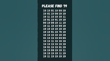 can you find 79 in 5 seconds? #wordpuzzlegame #game #mathematics #mindbendingquiz #puzzle6 5