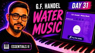 Day 31 Learning to Play Piano, Water Music by G.F. Handel | Beginner Simply Piano Practice