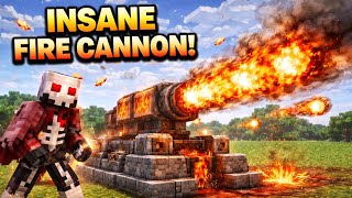 Minecraft Dangerous Fire Cannon 🔥 (Unstoppable!) screenshot 5