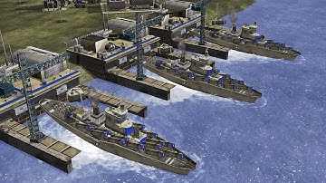 USA ARMOR + NAVAL vs 3 GLA Toxin - Command & Conquer Generals Robern Remake