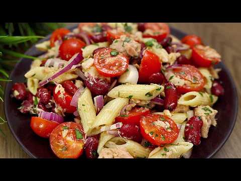 Ein idealer Salat f&uuml;r den Sommer &ndash; frisch, lecker und in Minuten fertig!

Heute bereiten wir einen frischen und unglaublich leckeren Sommersalat mit Pasta, Thunfisch, saftigen Tomaten und Bohnen zu. Dieses Rezept ist einfach, schnell und perfekt f&uuml;r warme Tage ☀️
Der Salat ist nicht nur leicht und aromatisch, sondern auch richtig s&auml;ttigend 😍 &ndash; ideal als Mittagessen, Abendessen oder f&uuml;r ein Picknick im Freien.

#Ein #idealer #Salat #f&uuml;r #den