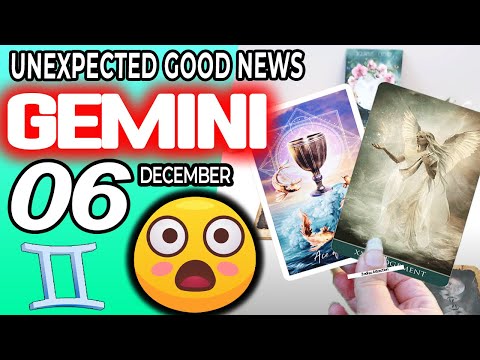 Gemini ♊ 😃 UNEXPECTED GOOD NEWS😲 horoscope for today DECEMBER 6 2023 ♊ #gemini tarot DECEMBER 6 2023