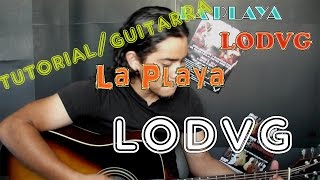 Como Tocar LA PLAYA - LODVG - Tutorial Guitarra