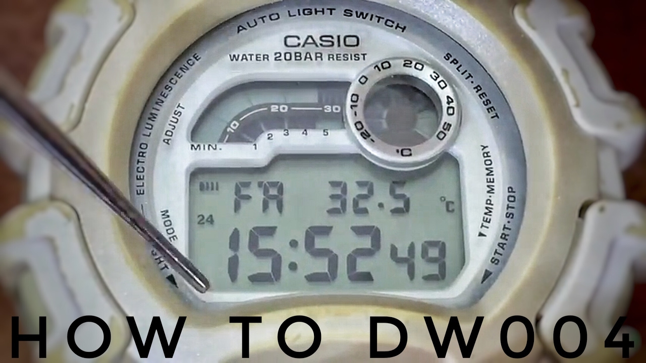CASIO 1681 Module demo and tutorial | Vintage Thermo-data DW-004 G 