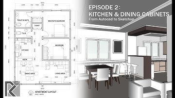 Apartment Autocad to Sketchup - Part 2