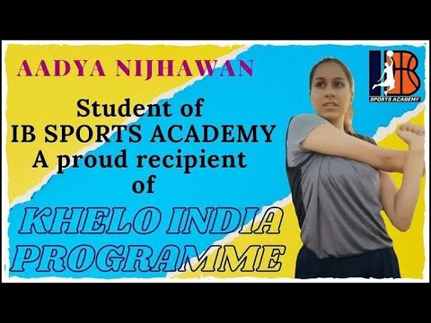 Aadya Nijhawan,student of IB Sports Academy is a proud recipient of KHELO INDIA PROGRAMME#basketball