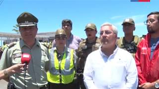 Autoridades participaron en formación de Carabineros en el marco del Plan Verano Seguro