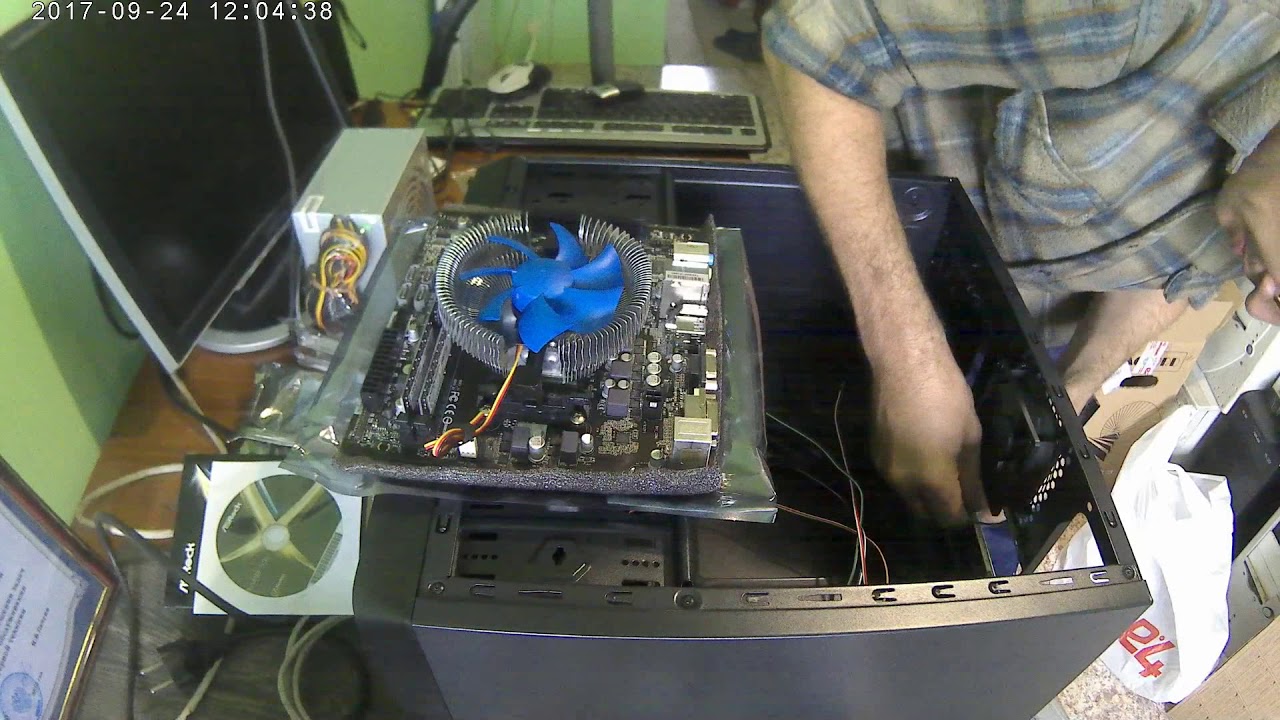 сборка компьютера и установка операционной системы - YouTube