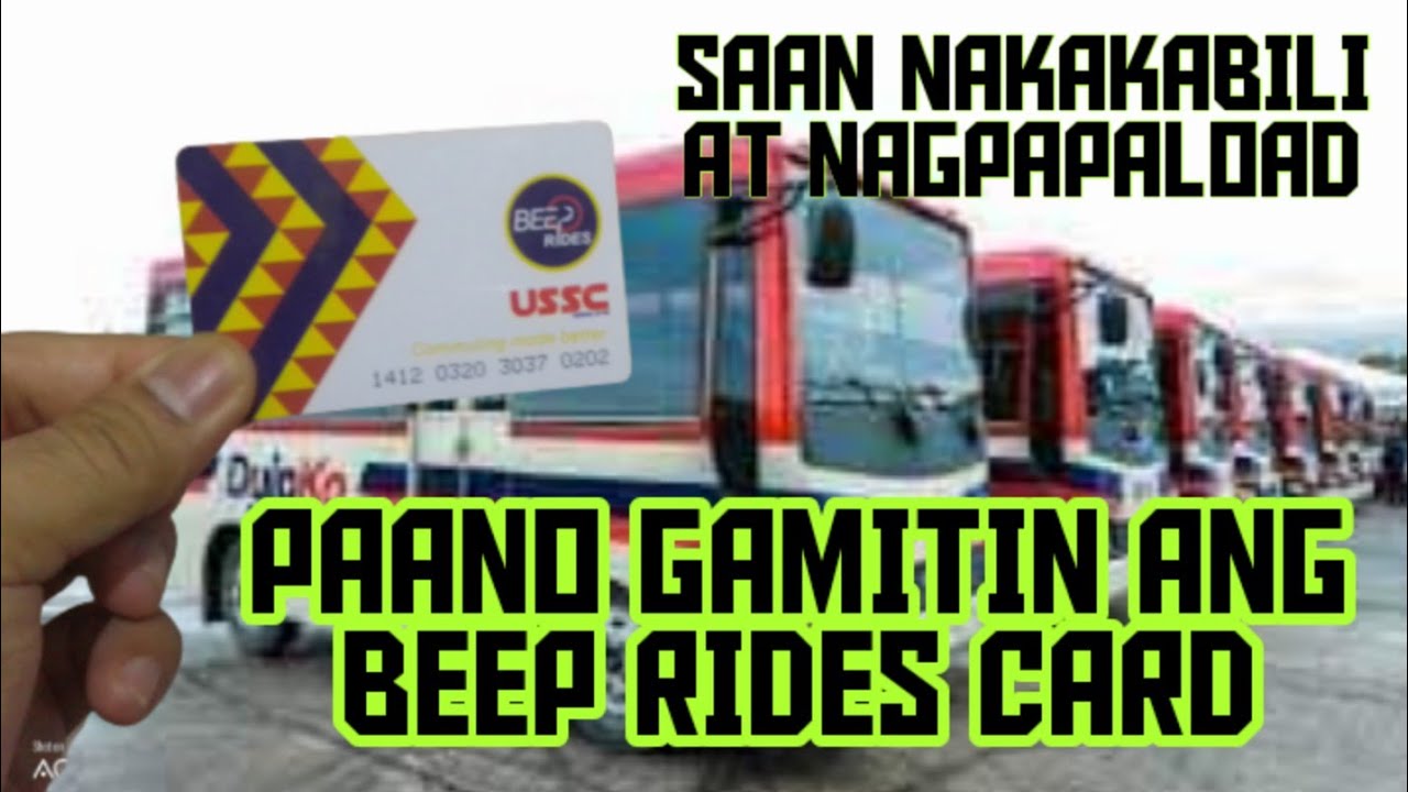 Beep Rides PAANO GAMITIN ANG BEEP RIDES CARD - YouTube