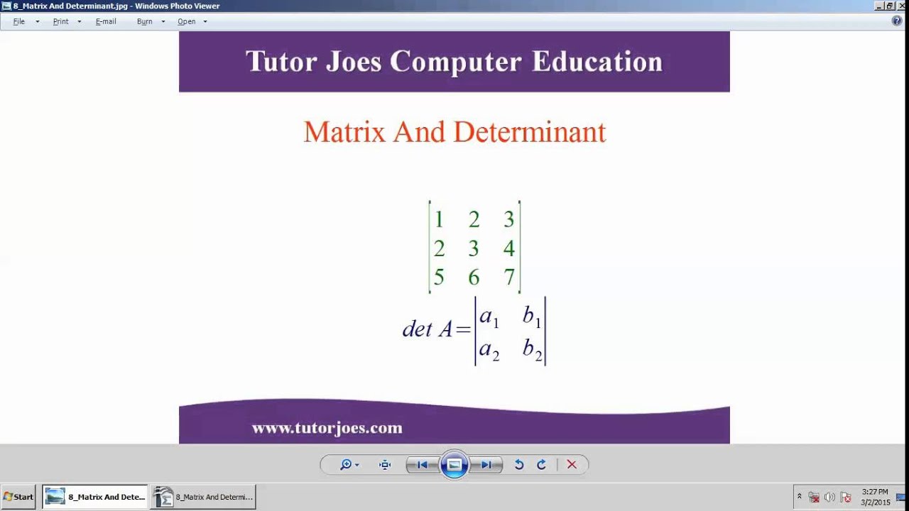 Matrix And Determinant In OpenOffice Math Tamil YouTube Matrix and determinant in openoffice math tamil youtube