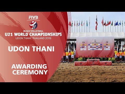 Awarding Ceremony FIVB Beach Volleyball U21 World Championships 2019 Udon Thani