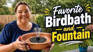 VIVOHOME Bird Bath with Solar Fountain: Easy Setup