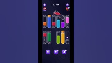 Water Sort Puzzle Game Level 37 #shorts