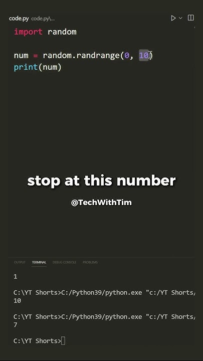 How to generate a random number in Python - YouTube