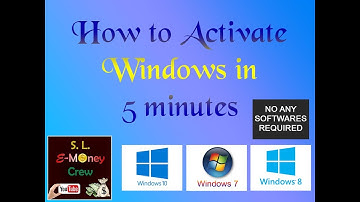 How to activate Windows 7, 8, 8.1, 10 without any Software it