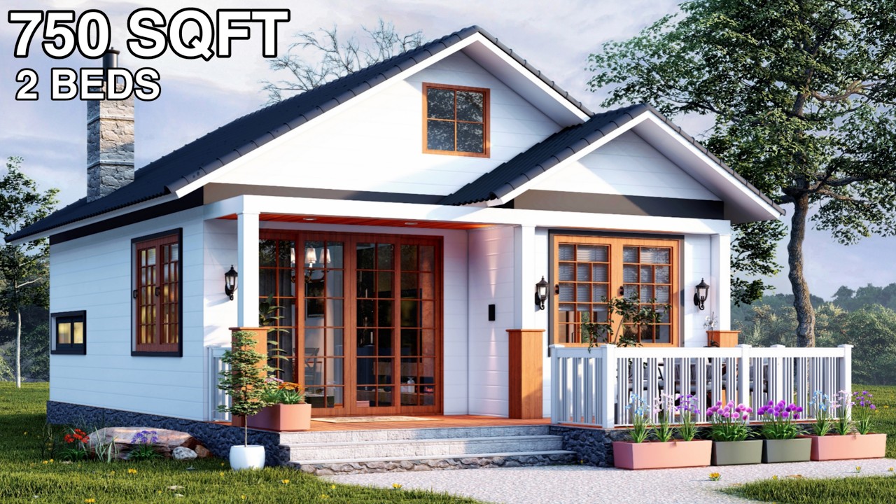 Under 800 Sqft! Beautiful 2 Bedroom Small Home