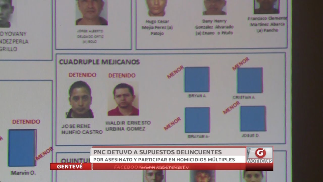 PNC Detuvo a supuestos delicientes por asesinato y participar en homicidios múltiples newspaper mockup