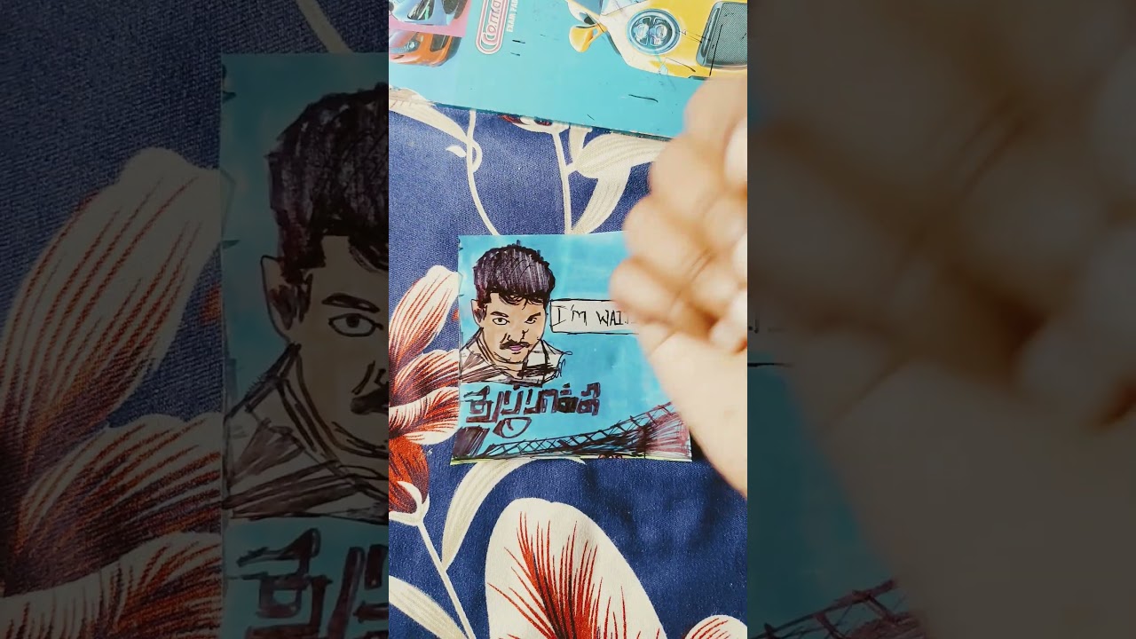 Journey of  தளபதி Thuppaki Middle Of The Story ( M.O.T.S ) Part 7 Comic Look Drawing