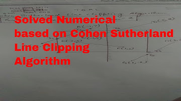cohen sutherland line clipping algorithm|| computer graphics||solved examples