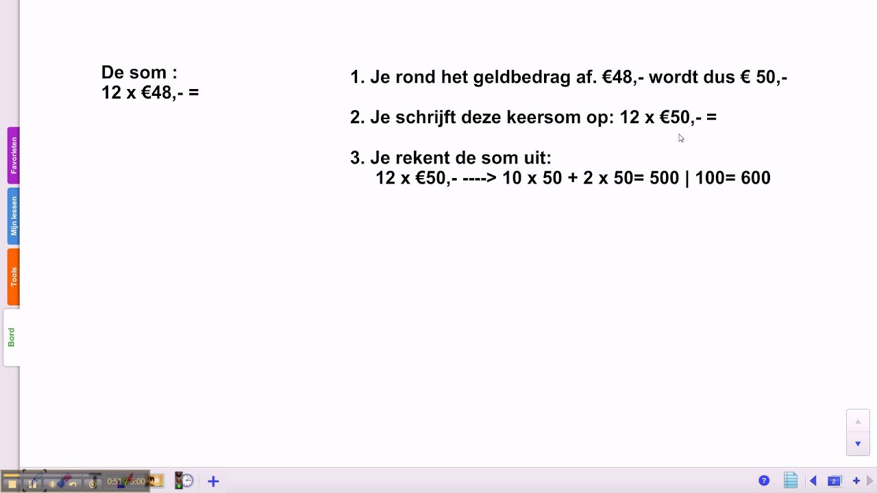 Wonderlijk Pluspunt 3: groep 6 blok 6 les 3 keersommen met geldbedragen TJ-59