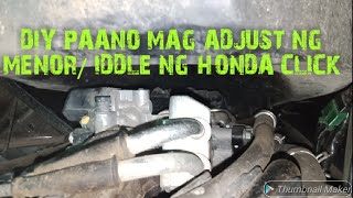 DIY Idle Adjustment/Paano Magadjust ng Menor Honda Click 125