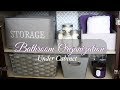 Under Bathroom Sink Organization - DIY