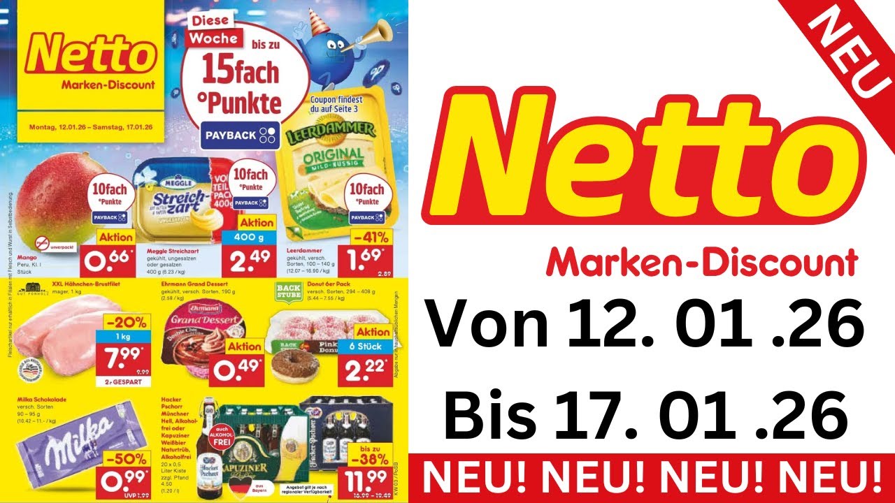 Netto Marken-Discount Prospekt 12.01.2026 bis 17.01.2026 | Einkaufen DE