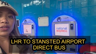 How to transfer by direct bus Heathrow to Stansted Airport 