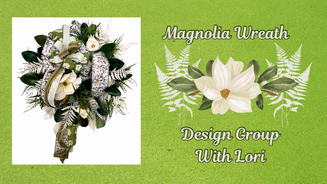 Magnolia Deco Mesh Evergreen Wreath |Stunning Winter Wreath |Crafting with Hard Working Mom