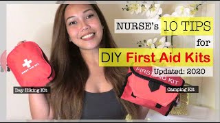 HOW TO PACK A TRAVEL FIRST AID KIT| TIPS FOR DIY FIRST AID KIT | CAMPING BACKPACKING FIRST AID KIT