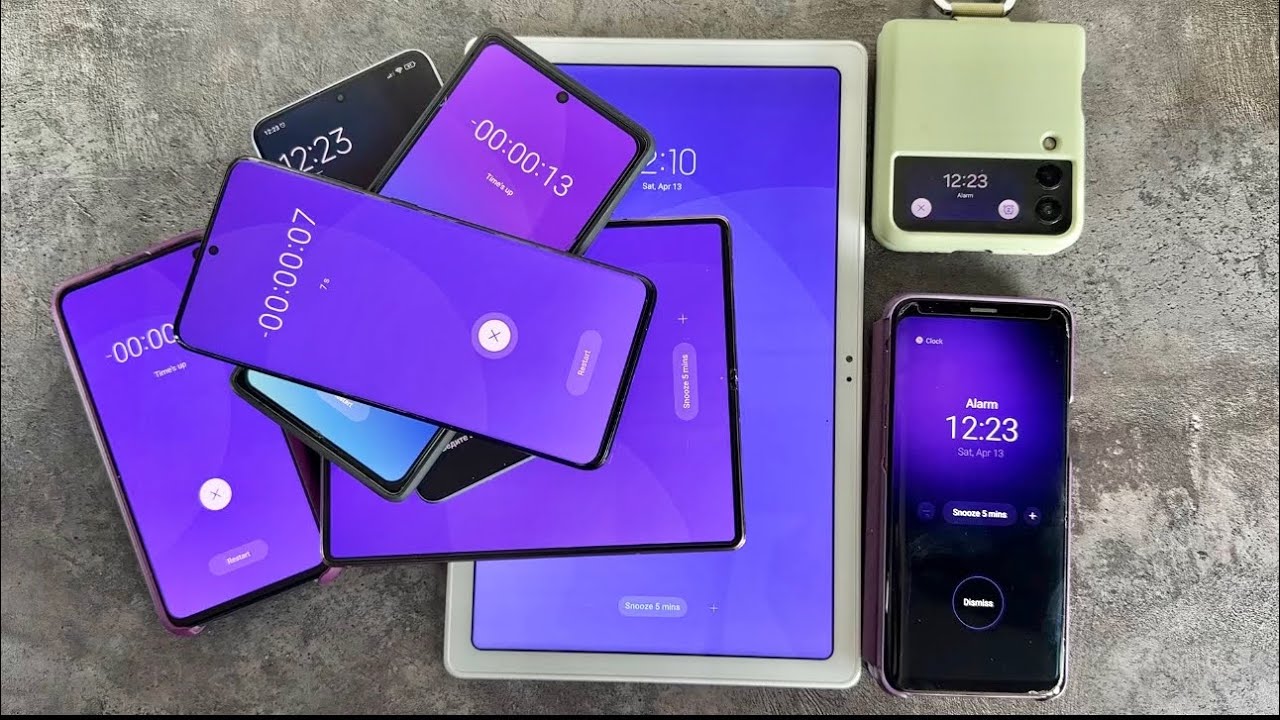 Cool Music Alarm Clock Samsung Tab A7/Z Fold3/Z Flip3/ S20+/S21+ /Redmi