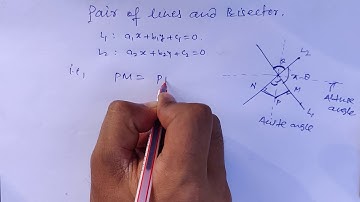 Equation of angle bisector