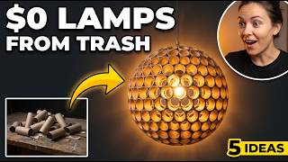 I Turned Toilet Paper, Forks, and Paperclips Into Lamps (Full Tutorial)