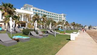 Paphos SODAP Beaches and Sea Front  in 4K - After Lockdown. Cyprus May 2021