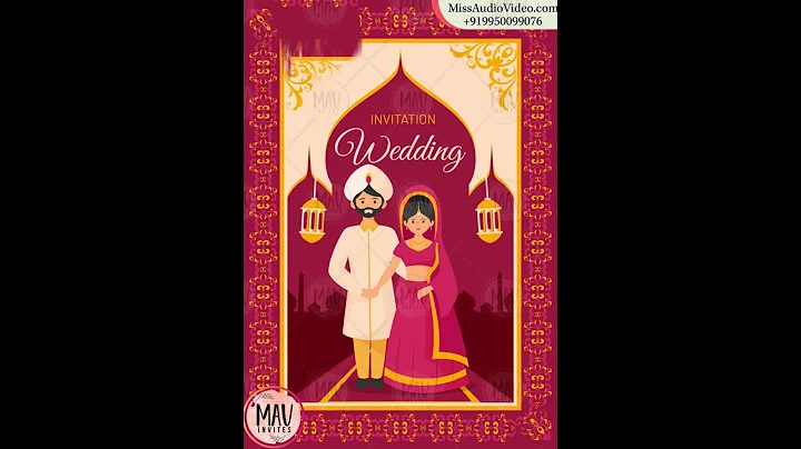 Save The Date Wedding Invites ll Beautiful Marriage Invitations ll Indian Digital E-Cards ll ✅ MV112