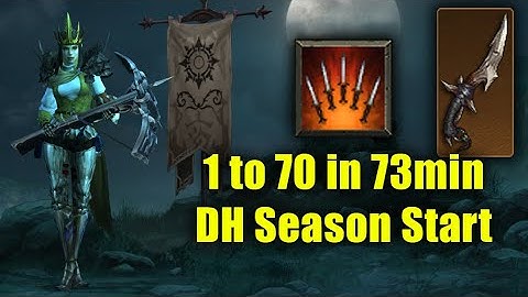 DH Leveling with FoK = FeelsGoodMan (1 to 70 in 73min Season Start Practice Run)