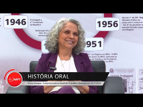 História Oral - Subprocuradora Geral do Trabalho Eliane Araque