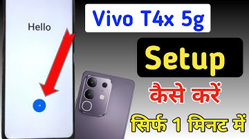 Vivo t4x 5g start kaise karen/Vivo t4x 5g first setup kaise kare reset karne ke bad