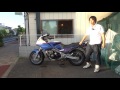 簡単なセンタースタンドのかけかた。どんなに重いバイクでもこの技なら一発で上がります。