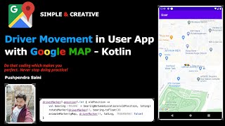 Driver movement in User Application in Android with Kotlin screenshot 1