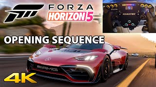 Forza Horizon 5 Opening Sequence Wheel Gameplay - (4K 60FPS) Looks Incredible! RTX