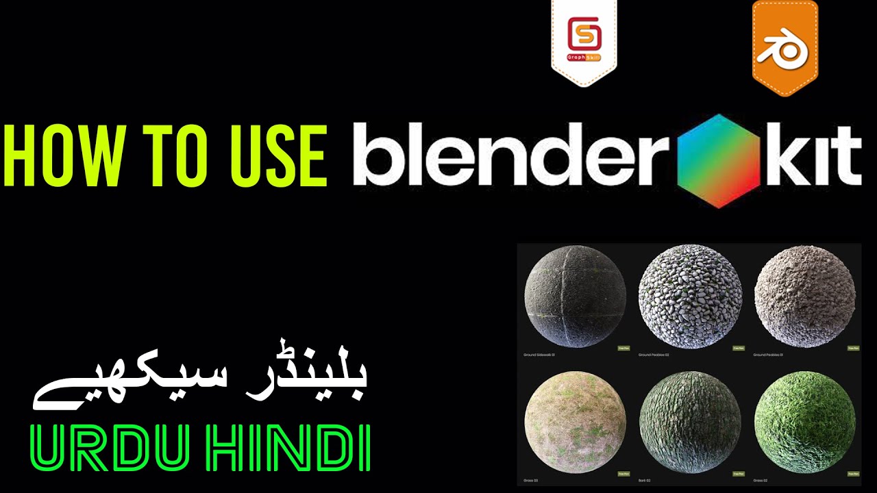 USING BLENDER KIT FOR FREE 3D MODEL AND PBR MATERIAL FOR BLENDER ...