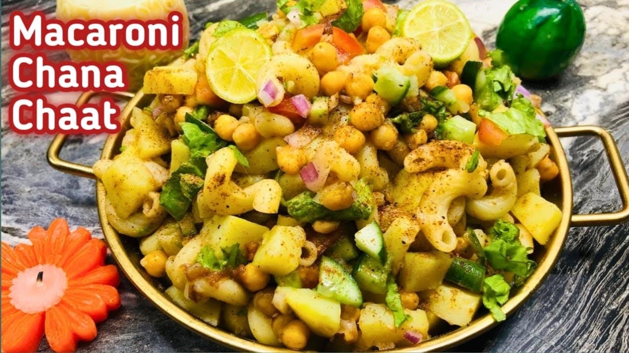 Super Hit Macroni Salad Recipe | Chana Chaat | Ramzan Special Macaroni Chana Chaat by Anila's Dining