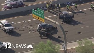 Multiple vehicles involved in crash on Loop 101 northbound in Scottsdale