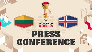Lithuania v Iceland - Press Conference | FIBA Basketball World Cup 2027 European Qualifiers screenshot 5