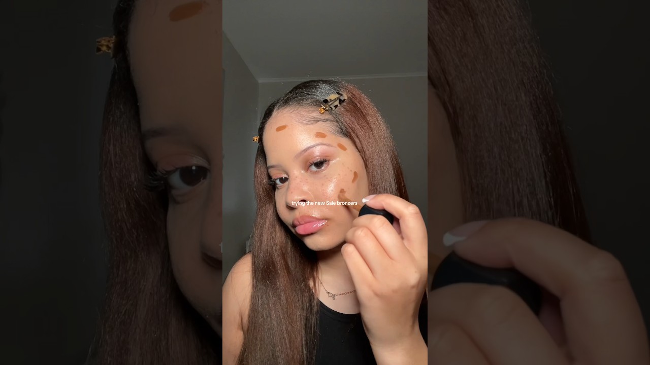 trying the new saie bronzer 