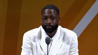 Dwyane Wade's Basketball Hall of Fame Enshrinement Speech