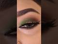 Green eye makeup tutorial #trendingshorts #makeup #makeuptutorial #bridelmakup