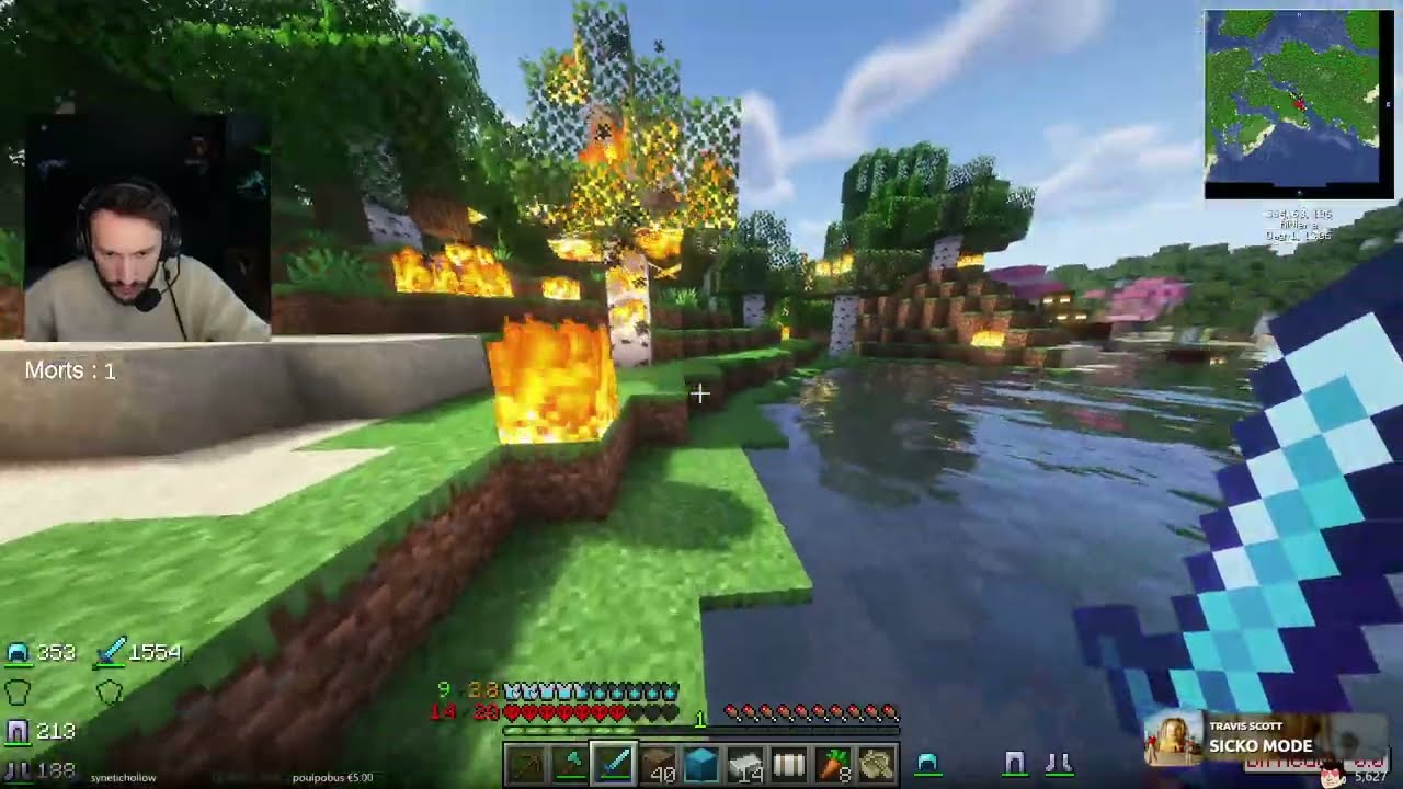 VOD - Laink // Minecraft - Lucky World Invasion (Run trigon + watermaster)