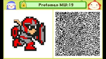 Pushmo: Protoman (Blues) Custom Level 19 QR Code